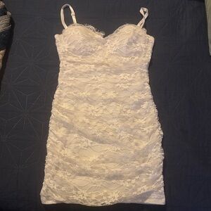 Windsor Cream Lace Mini Dress